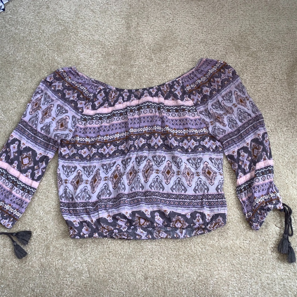 Purple Crop Top